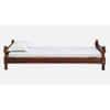 Wood Solid Wood Single Size Non Storage Bed In Honey Oak Finish