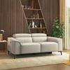 Molto Leather Recliner in Grey Colour