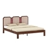 Classic Solid Wood Queen Size Bed Non Storage in Provincial Teak Finish