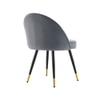 Momence Metal Accent Chair in Grey Colour