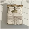 Solara Wave Luxe King Size Bed in velvet With Oak wood Frame & Hydraulic Storage