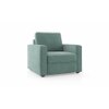 Apollo Compact Sofa Set (Colour : Dusty Turquoise Velvet, Cushion : Soft, Back Type : Regular, Seater : 2+1+1)