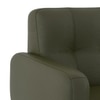 Waverly 3 Seater Leather Sofa in Army Green Colour
