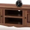 Adam Solid Wood Free Standing TV Unit in Teak Finish