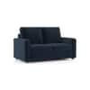 Apollo Compact High Back 2 Seater Fabric Sofa in Cobalt Colour