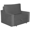 Step  Pull Out Sofa cum Bed  in Dark Grey Colour