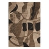 Handmade Wool Area Rug Modern Abstract Brown Beige 5 x 7 Feet Carpet