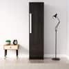 Hexa Red Wooden 1 Door Wardrobe with 2 Drawers and Hanging Space in Flower Wenge Colour