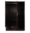 Housen Engineered Wood 3 Door Wardrobe In Walnut Finish