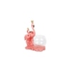Cute Pink Flamingo Showpiece with Glass Bowl