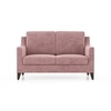 Abbey Sofa (Colour : Desert Rose, Cushion : Hard, Seating Capacity : 2 Seater)