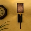 Devansh Metal Electric Wall Light in Black Colour with Black Shade Count of 1 Light