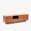Nira Solid Wood TV Unit in Brown Colour