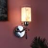 Eliante Modern Wall Lights Silver, Chrome & Glass Material & White Finish