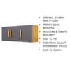 Hexa Red Multipurpose Storage Cabinet With 3 Door in Giant Wood And Slate Grey Colour