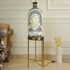 Aesthetic Elegance Premium Electric Floor Lamp with Metal Stand in White Colour