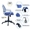 Xxeana Mid Back Ergonomic Chair in Blue Colour