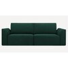 Cacef 3 Pull Out Sofa Cum Bed ith storage In Green Colour
