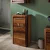 Gape Solid Wood One Drawer On Door Cabinet In Provincial Teak Finish