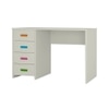 Casablanca Kids Multicolor Study Desk with 4 Drawers in Ivory Colour