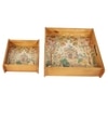 Royal Heritage Tray Set – Taj & Peacocks (Set of 2)