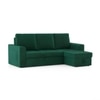 Kowloon Sectional Sofa Cum Bed With Storage Colour In Luxe Green