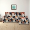 Right Aligned 2 Seater Right Aligned Chaise Multicheck Sofa Cover