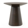 Odin Solid Wood Side Table in Mocha Walnut Finish
