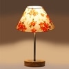 Devansh Multicolor Cotton Table Lamp With  Natural  Wood Base  & Steel Pipe (10X16.25 Inches)-39
