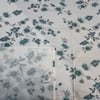 White Floral 400 TC Cotton Flat Queen Size Bedsheet With 2 Pillow Covers From Threads