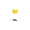 Dangelo Yellow Fabric Shade Table Lamp with Steel Steel Base