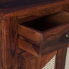 Sheesham Wood 2 Door 2 Drawer Sideboard In Honey Oak Finish