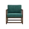 Aura Boucle Fabric Arm Chair in Green Colour