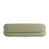 Luxelounge Wood 3 Seater With Upholstery Non Storage Sofa In Green Colour