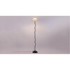 Maurice White Natural Fiber Floor Lamp with Black Iron Base