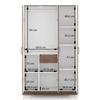 Zoey Engineered Wood 3 Door Wardrobe in Classic Walnut Finish