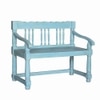 Norland Solid Wood Bench In Blue Finish