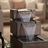 Brown Tabletop Wall Back Water Fountain