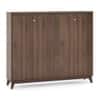 Webster 48 Pair Shoe Rack in Classic Walnut Finish