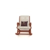 Lorryn Solid Wood Rocking Chair in Beige Colour