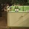 Dastoori Stainless Steel Outdoor Bar Serving Unit in Green Colour