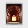 Pink Arch Wood Framed Canvas Wall Prints Canvas Wall Prints Set of 1 Multicolor Matte