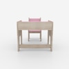 Topolino Toddler Activity Table & Chair in Oak and Pink