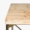 Nouve Stainless Steel Six Seater Dining Table in Gold Finish
