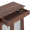 Saar Teak Wood Bar Cabinet (Espresso Finish)