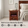Fidora Solid Wood Bedside Table in Honey Finish
