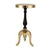 Markus Drink Metal Side Table in Gold & Black Colour