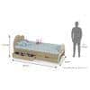 Cloud Tails Engineered Wood Drawer Storage Bed in Oak Colour