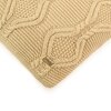 Nile Desert Sand Cotton Knitted Cushion Cover 12X20 Inches