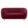 Nero Velvet 2 Seater Sofa in Maroon Colour
